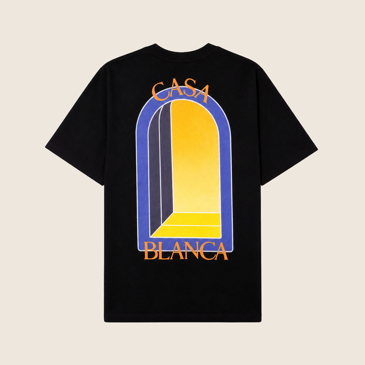Tee-shirt Casablanca — Noir arche bleue
