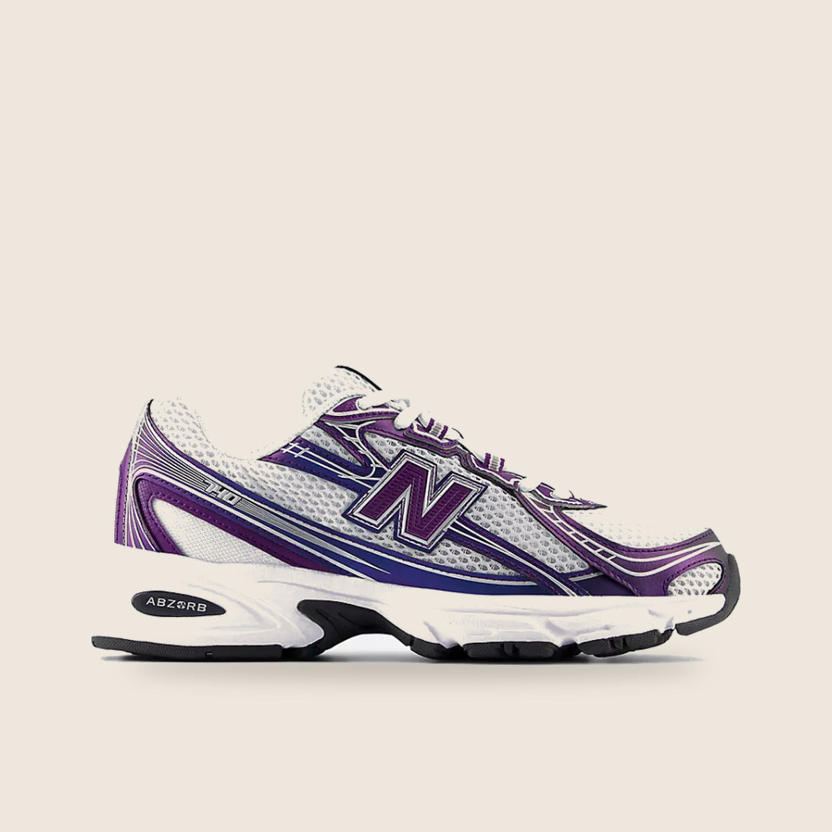 New Balance 740 — Blanc et gris fantôme