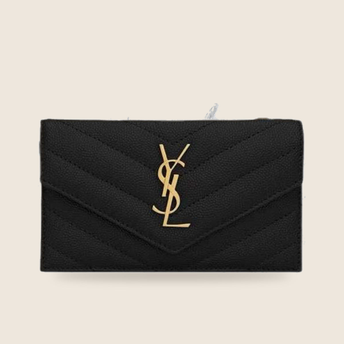 Pochette Yves Saint Laurent — Noir matelassé