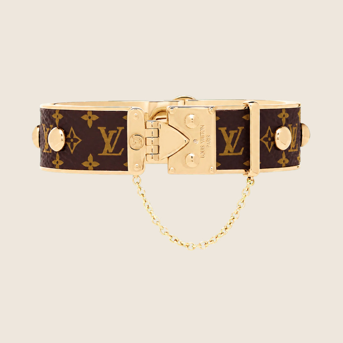 Bracelet Louis Vuitton — Monogramme fermoir doré