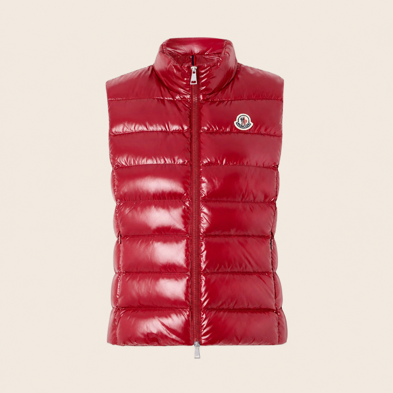 Doudoune sans manche Moncler — Rouge