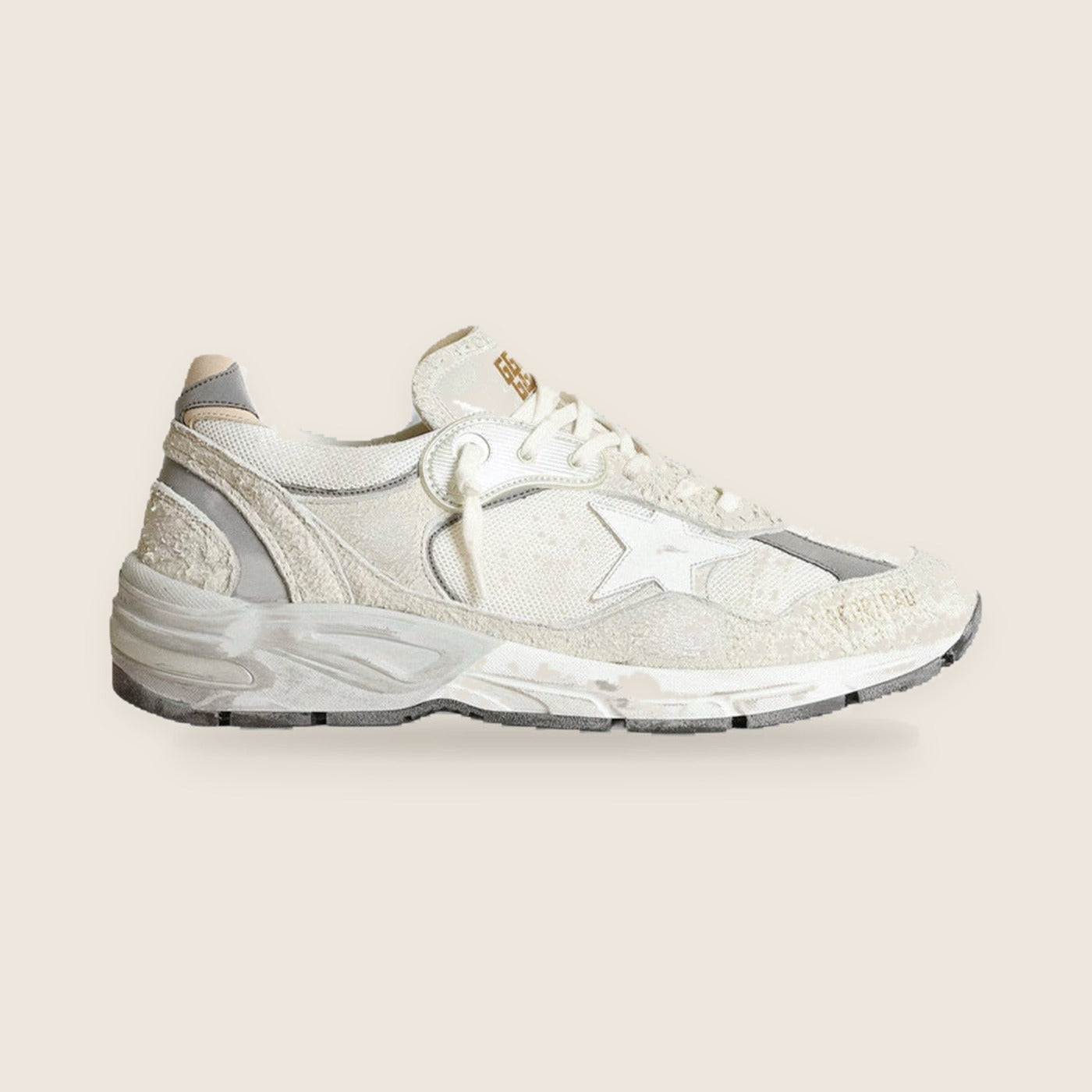 Golden Goose Dad Star — Daim Beige