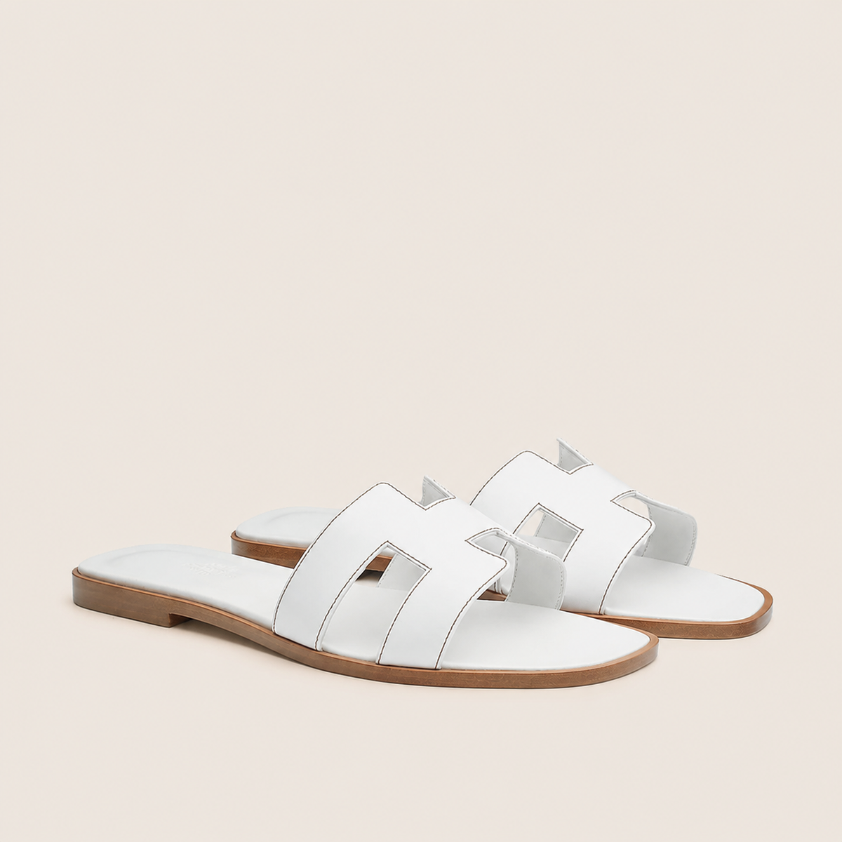 Claquette Hermes — Blanc