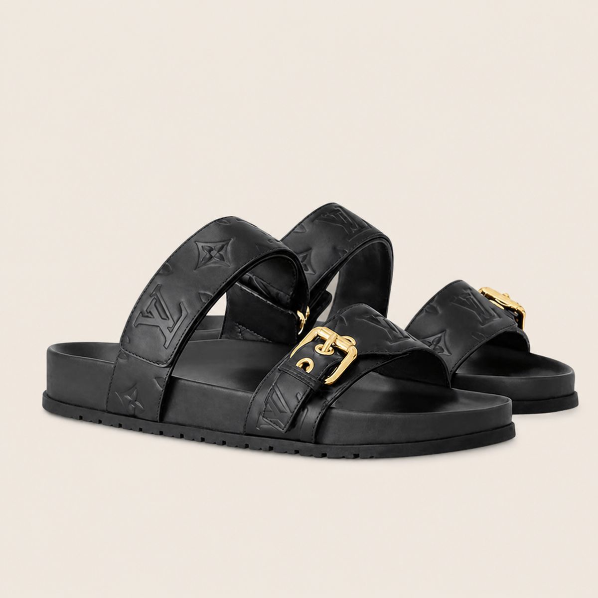 Claquette Louis Vuitton — Noir