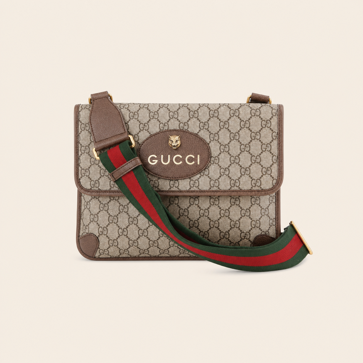 Sacoche Gucci — Beige Rouge