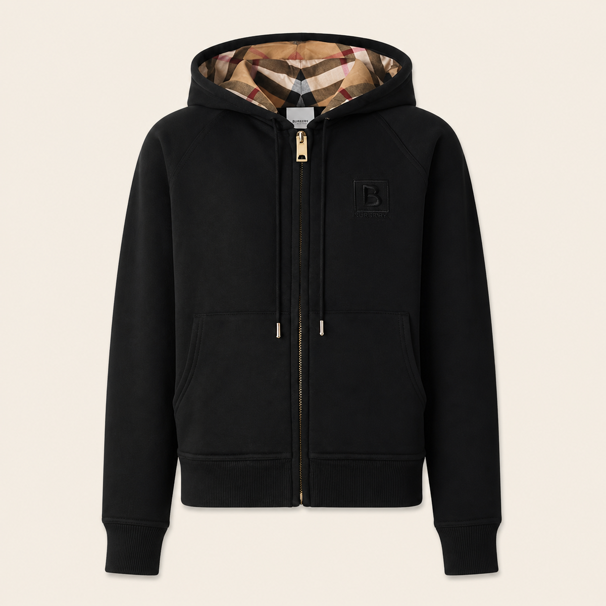 Veste Burberry Zip — Noir