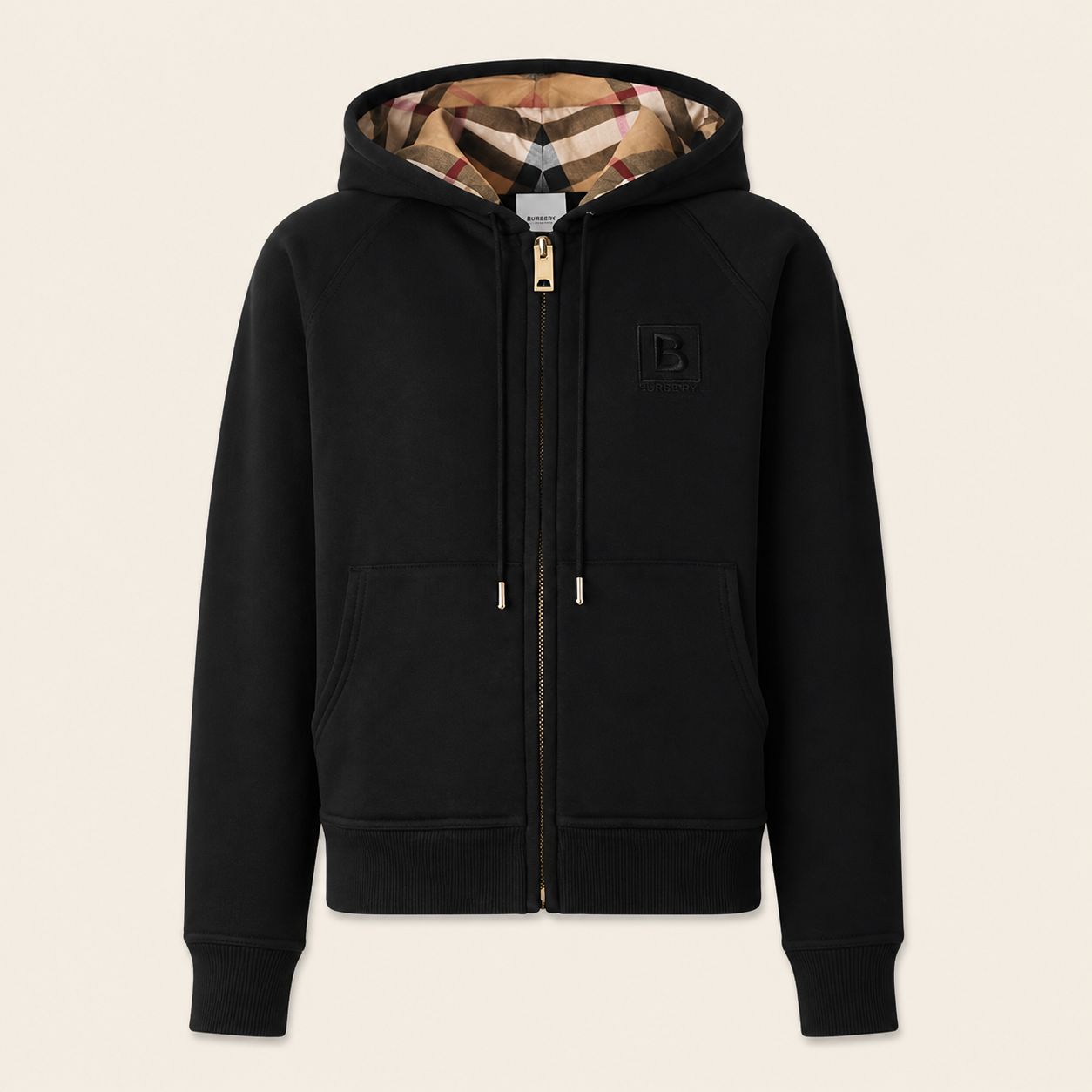 Veste Burberry Zip — Noir