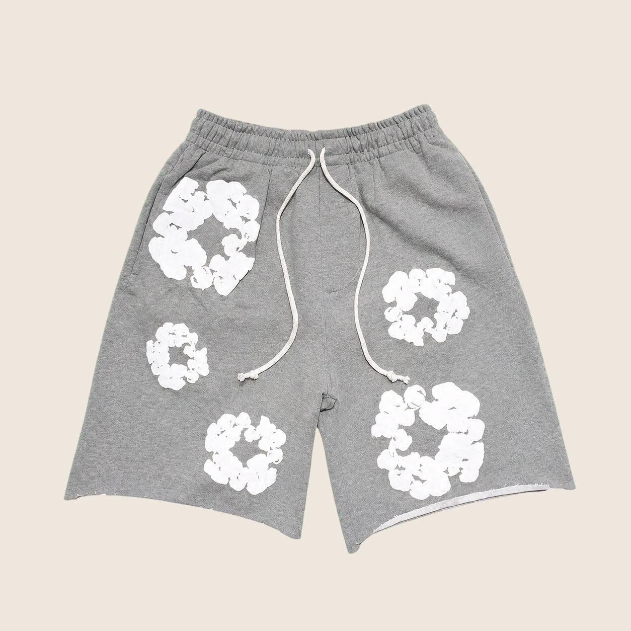 Short Denim Tears — Gris chiné