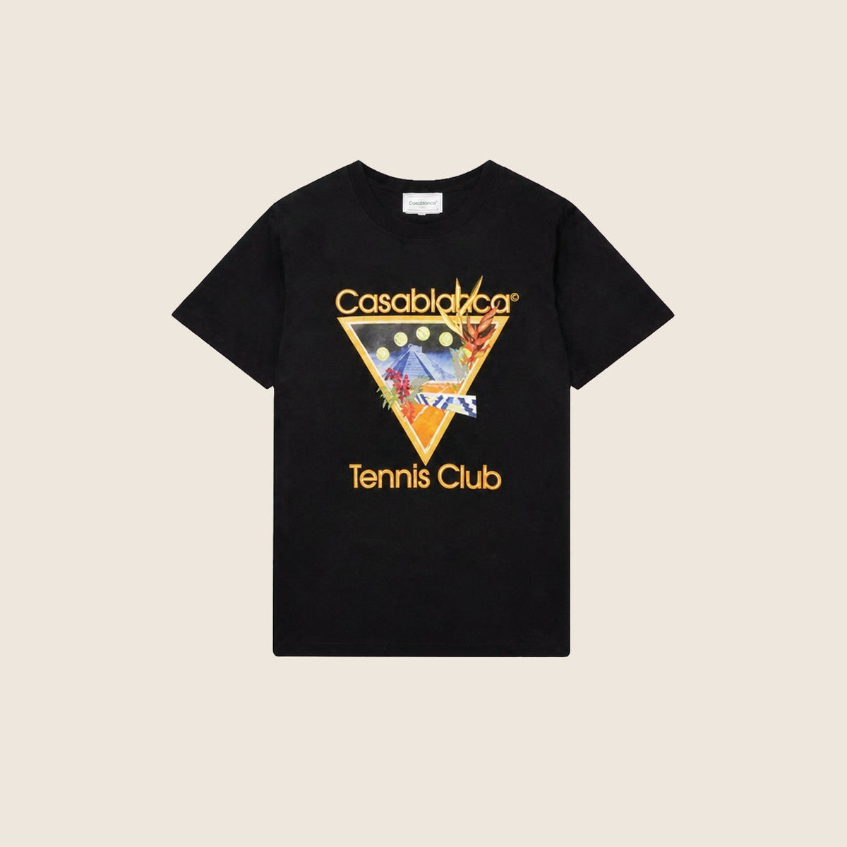 Tee-shirt Casablanca — Noir Tennis Club