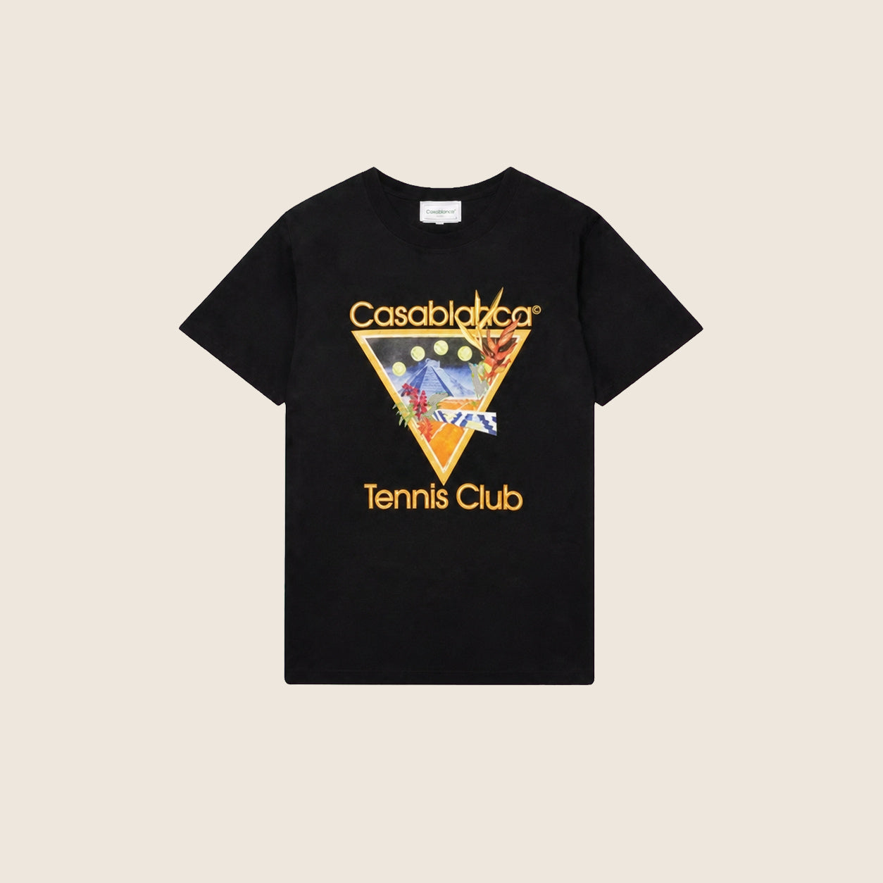 Tee-shirt Casablanca — Noir Tennis Club