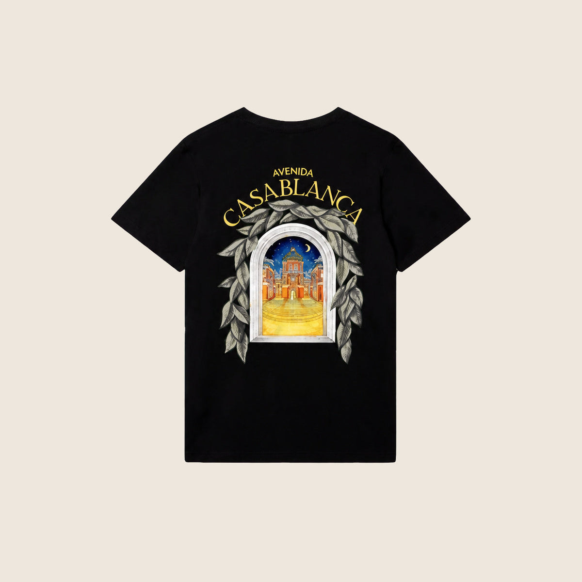 Tee-shirt Casablanca — Noir Avenida