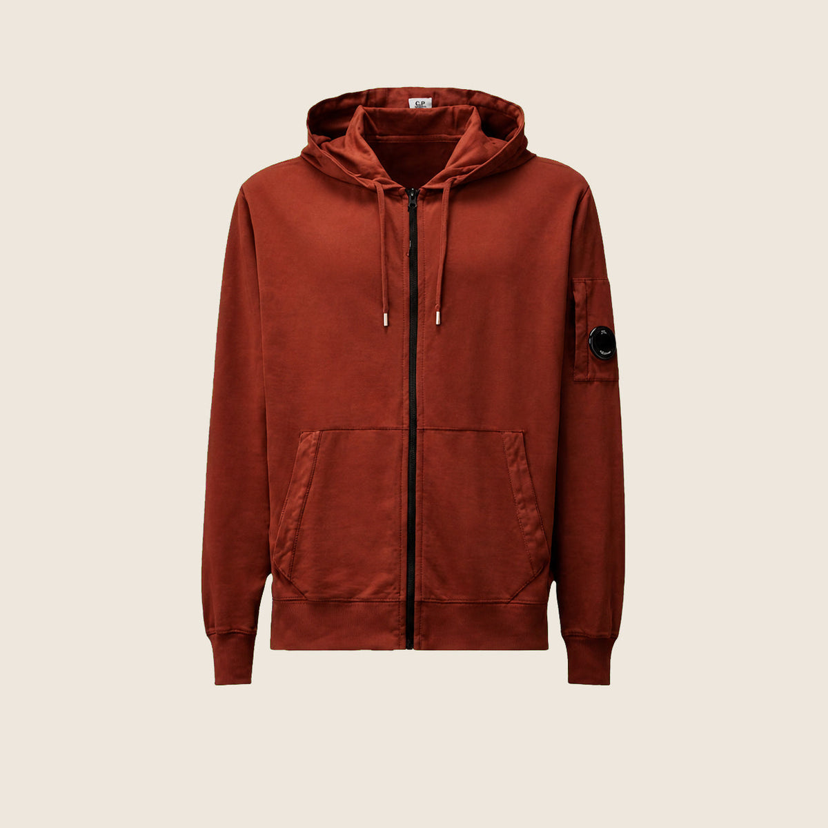 Sweat zippé CP Company — Terracotta