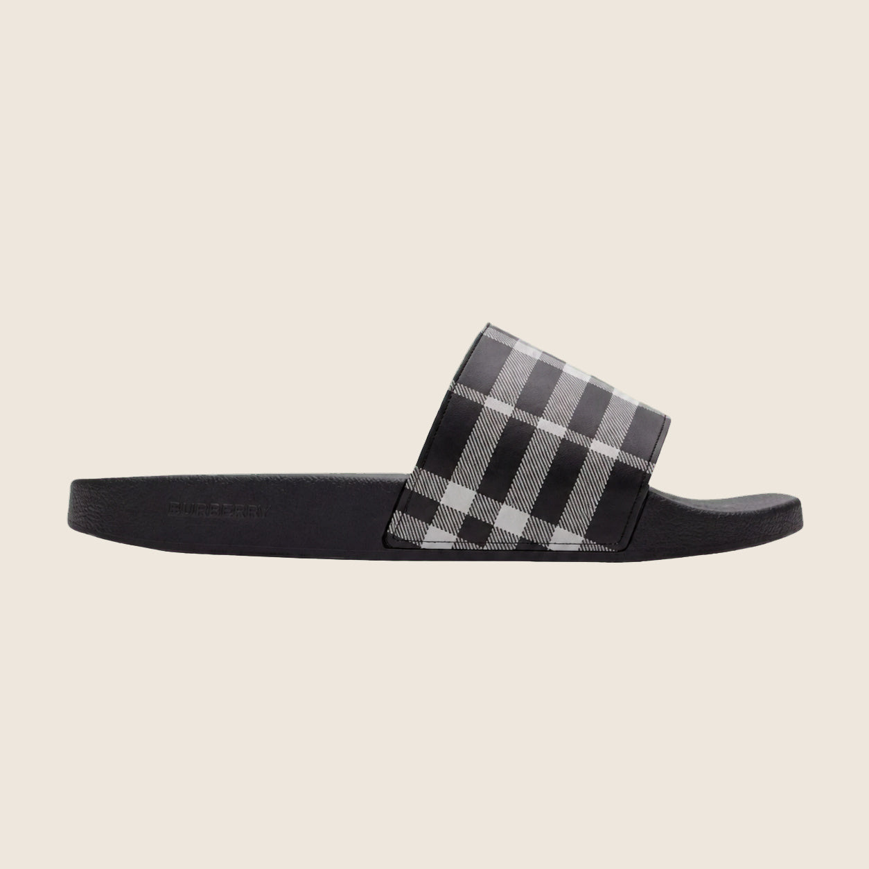 Claquettes Burberry — Gris check
