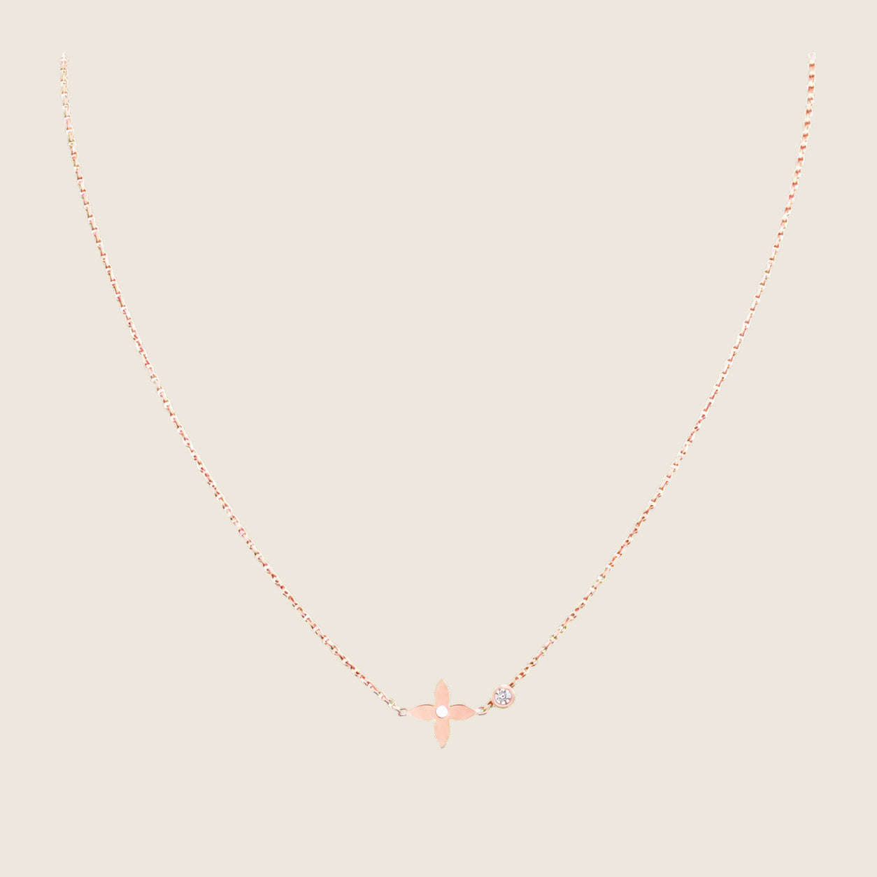 Collier Louis Vuitton — Or rose
