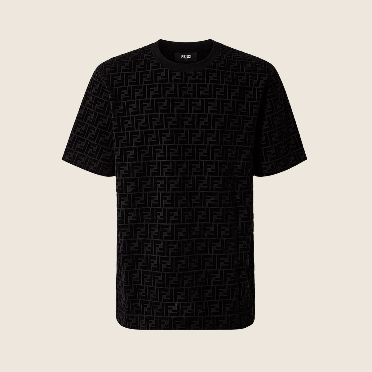 Tee-shirt Fendi — Noir monogramme