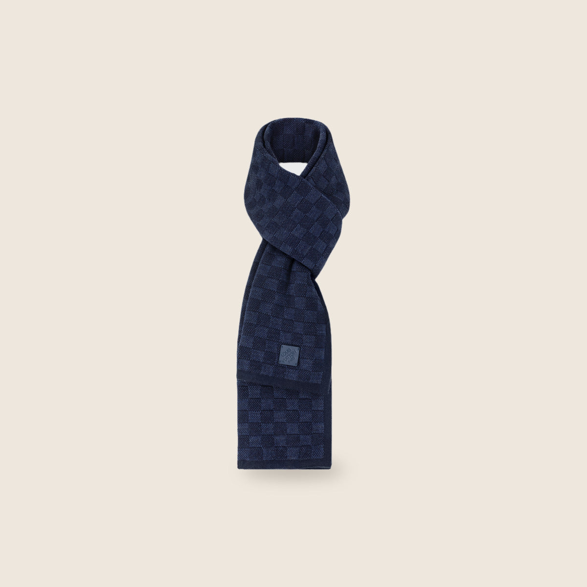 Écharpe Louis Vuitton — Bleu marine damier