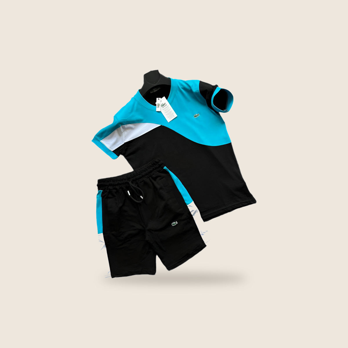 Ensemble Lacoste — Noir et turquoise