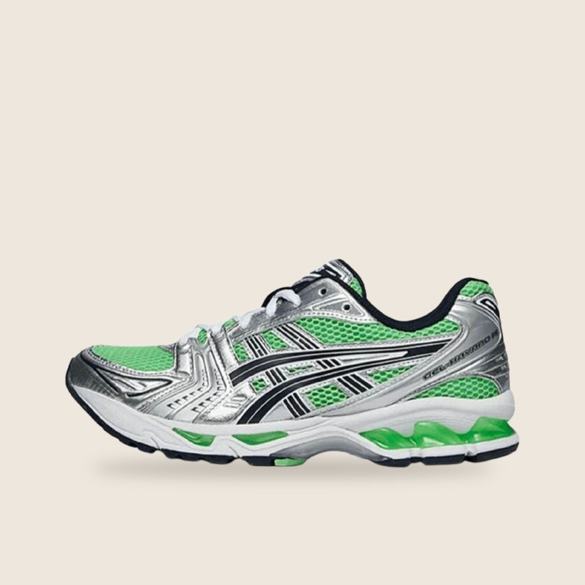 Asics Gel-Kayano 14 — Citron vert et bleu nuit