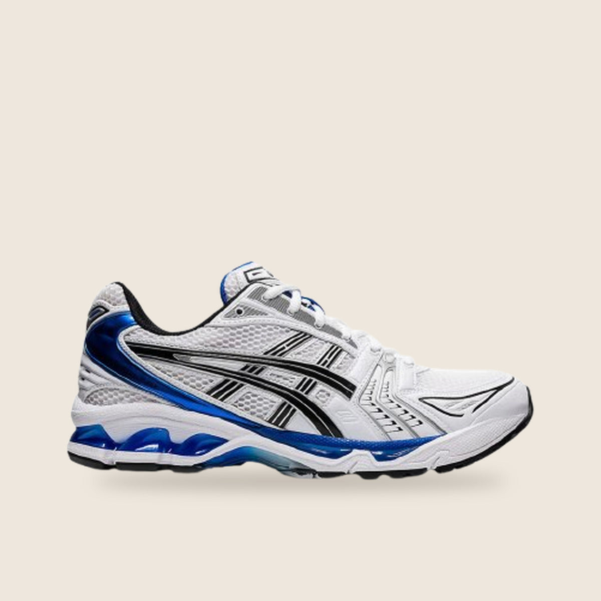 Asics Gel-Kayano 14 — Blanc et bleu