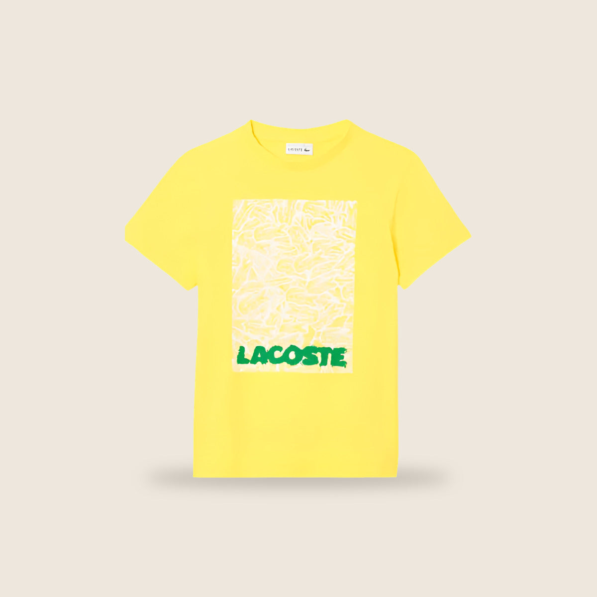 Tee-shirt Lacoste — Jaune logo
