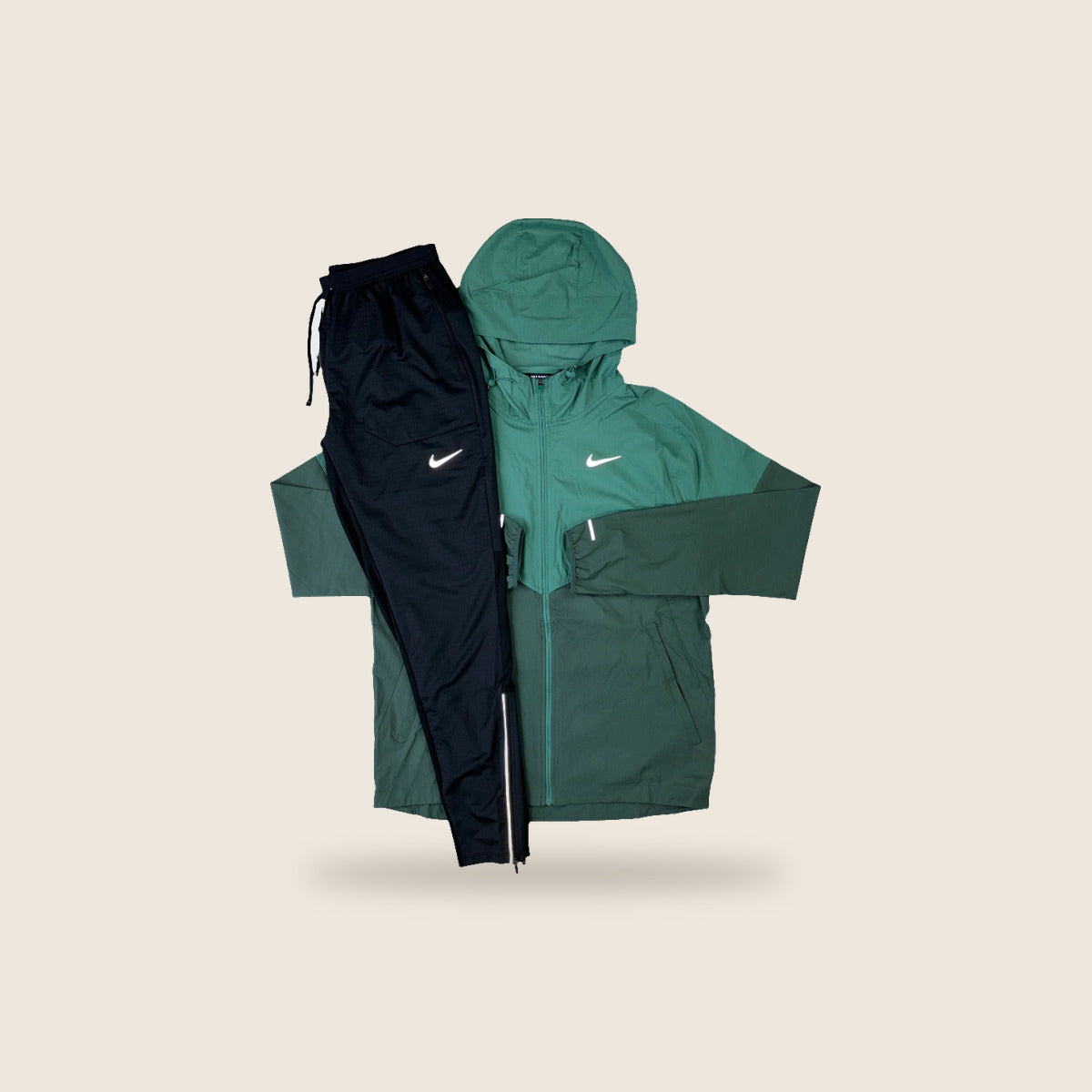 Ensemble Running Nike — Vert sapin