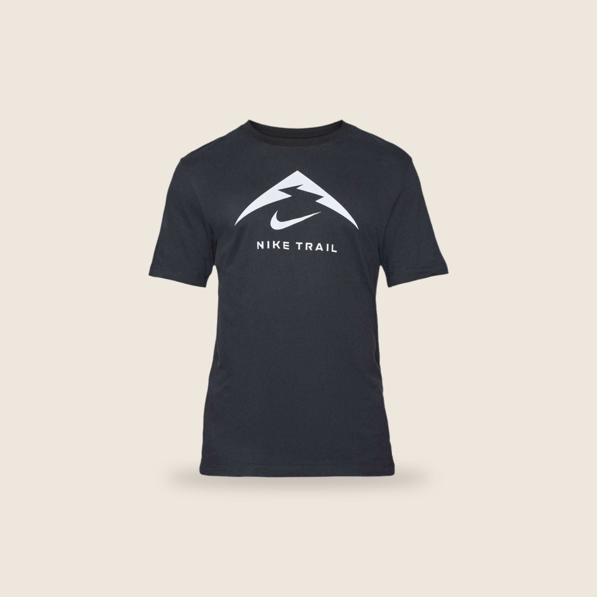 Tee-shirt Nike Trail — Noir logo blanc