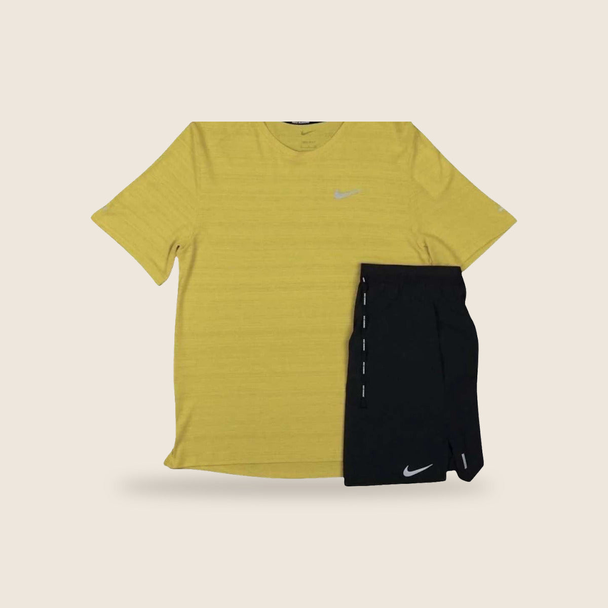 Ensemble Running Nike — Jaune moutarde