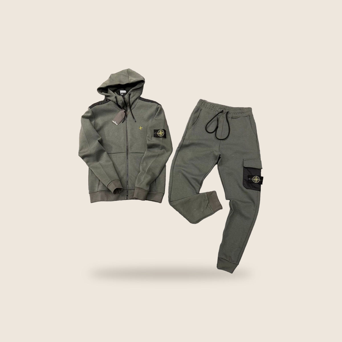 Ensemble Stone Island — Kaki