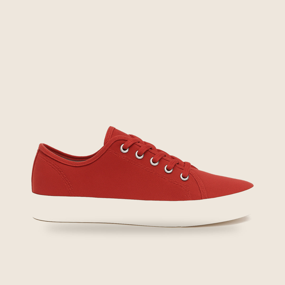 Baskets en toile Wise — Rouge