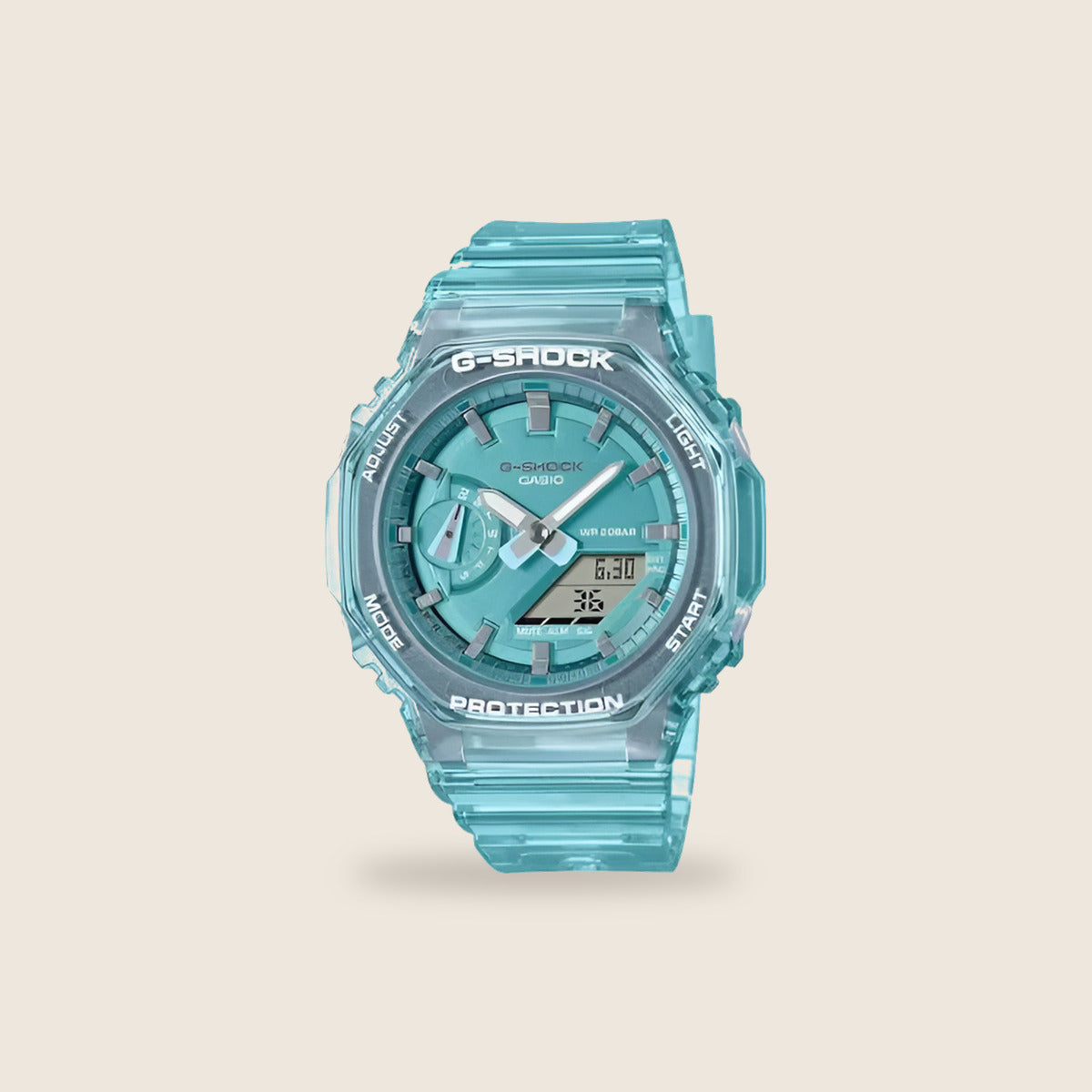 Casio G-Shock GA-2100 — Turquoise translucide