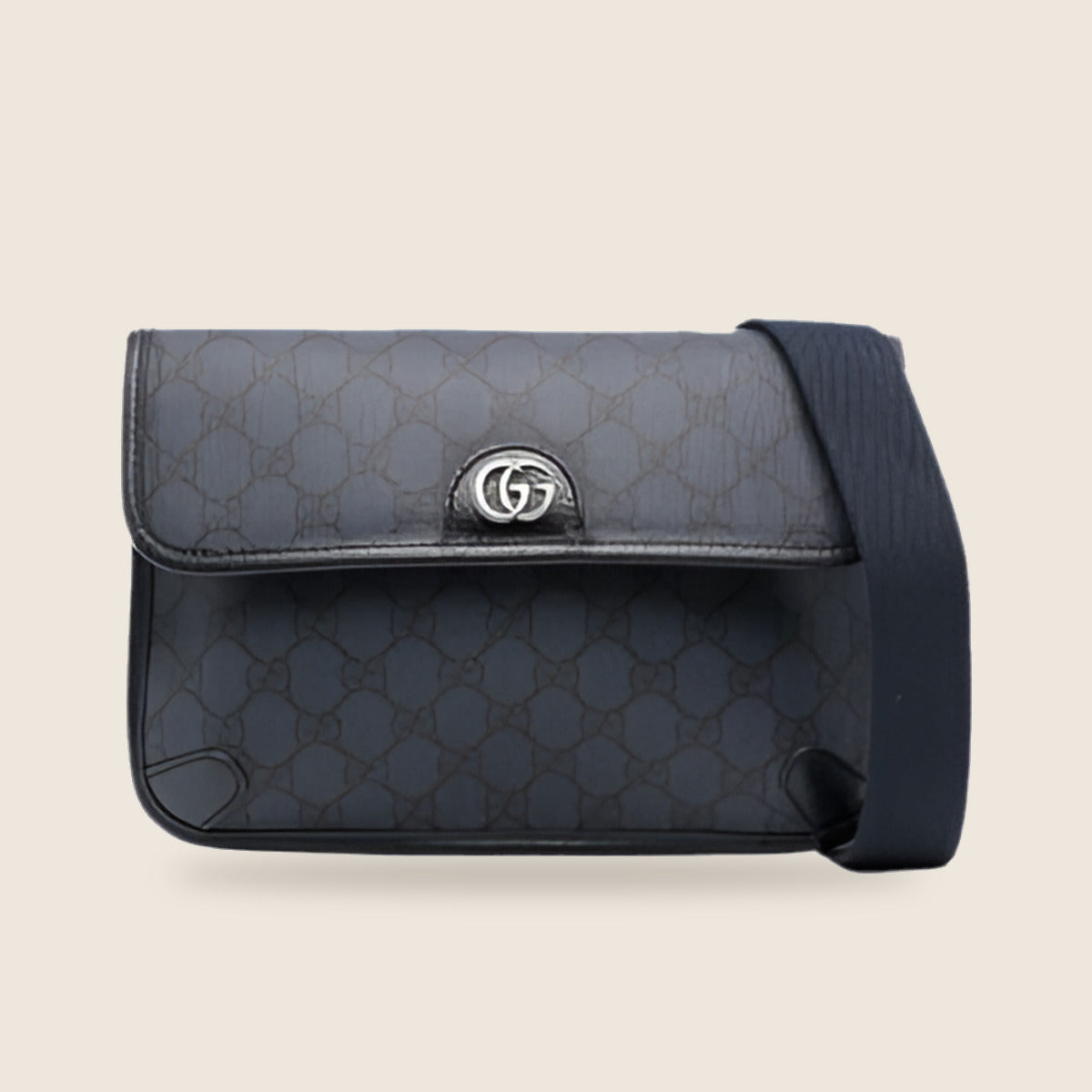 Sacoche Gucci — Noir GG rabat