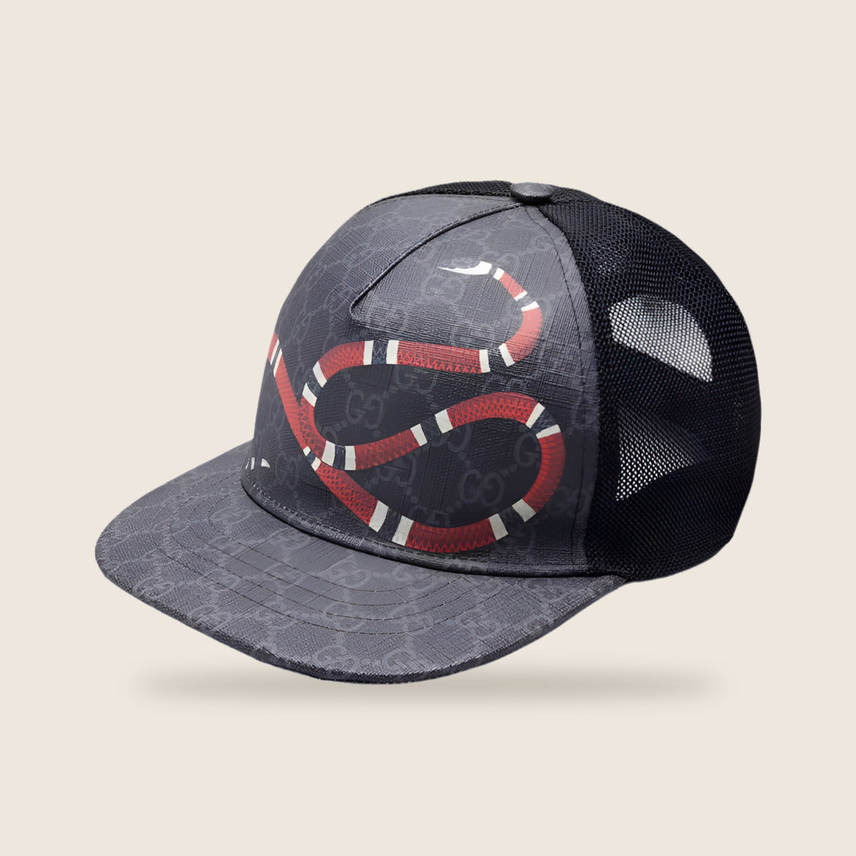 Casquette Gucci — Gris serpent