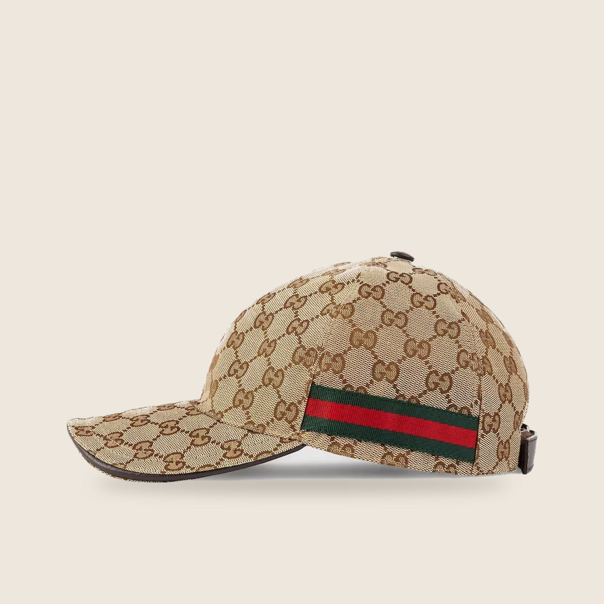 Casquette Gucci — Beige bande Web