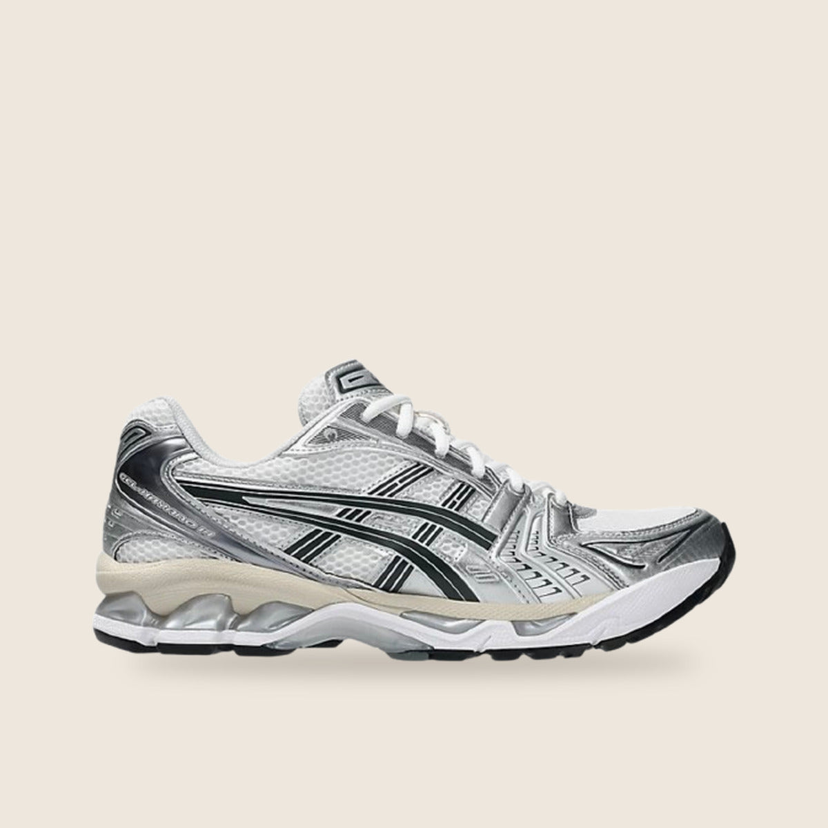 Asics Gel-Kayano 14 — Crème et prune métallisé