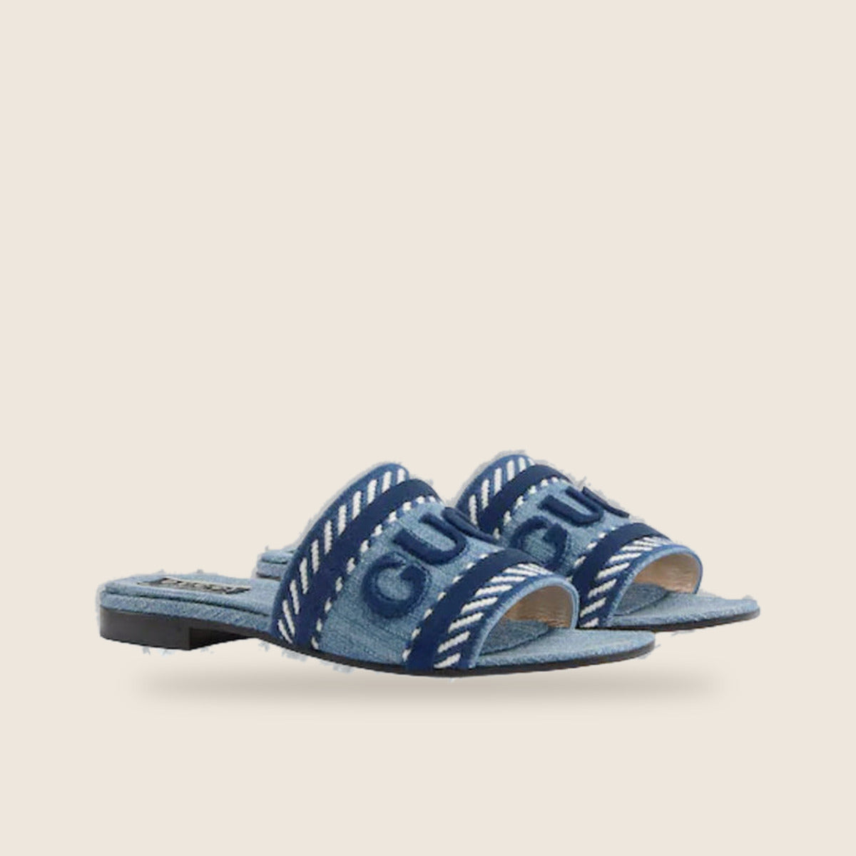 Claquette Gucci — Bleu