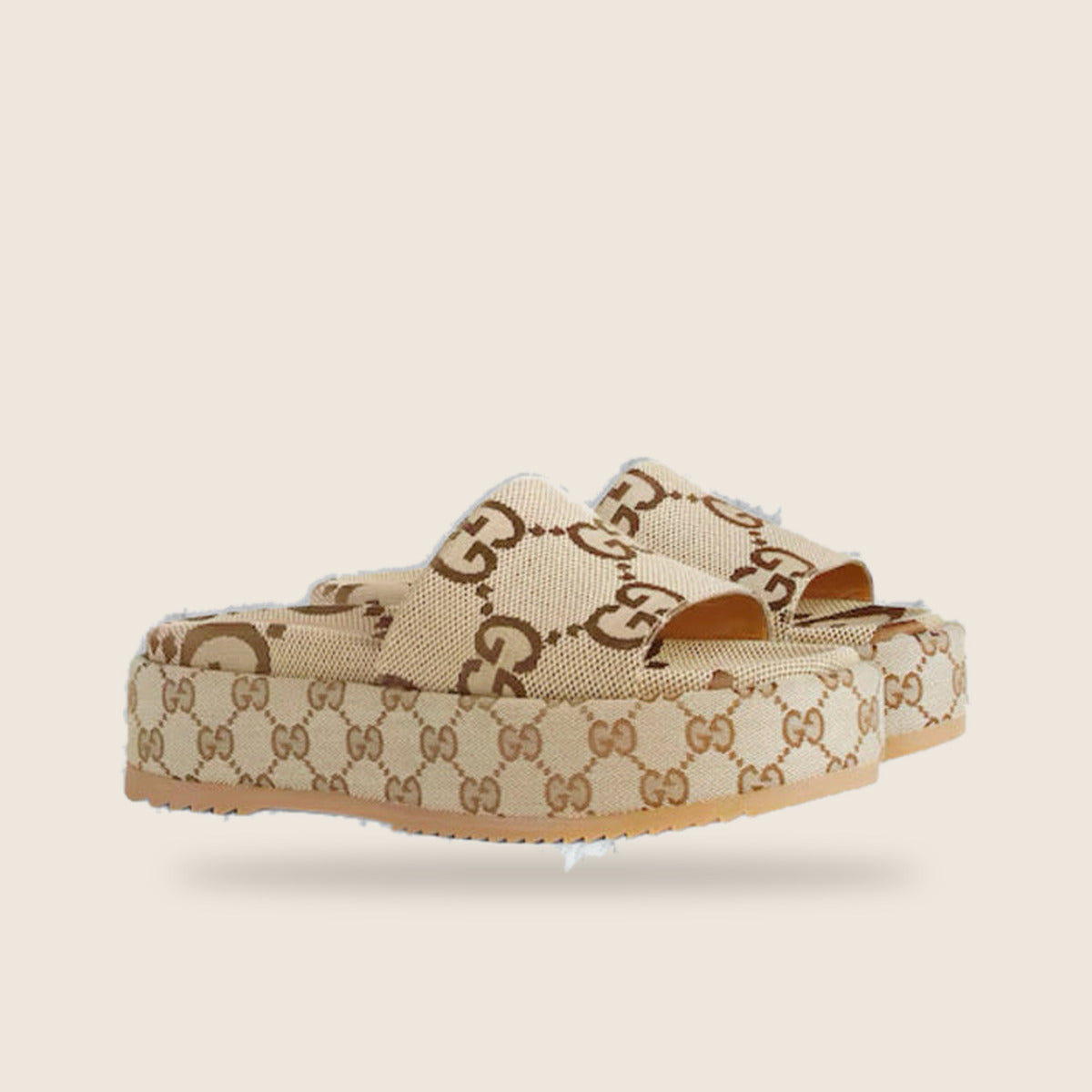 Claquette Gucci — Beige