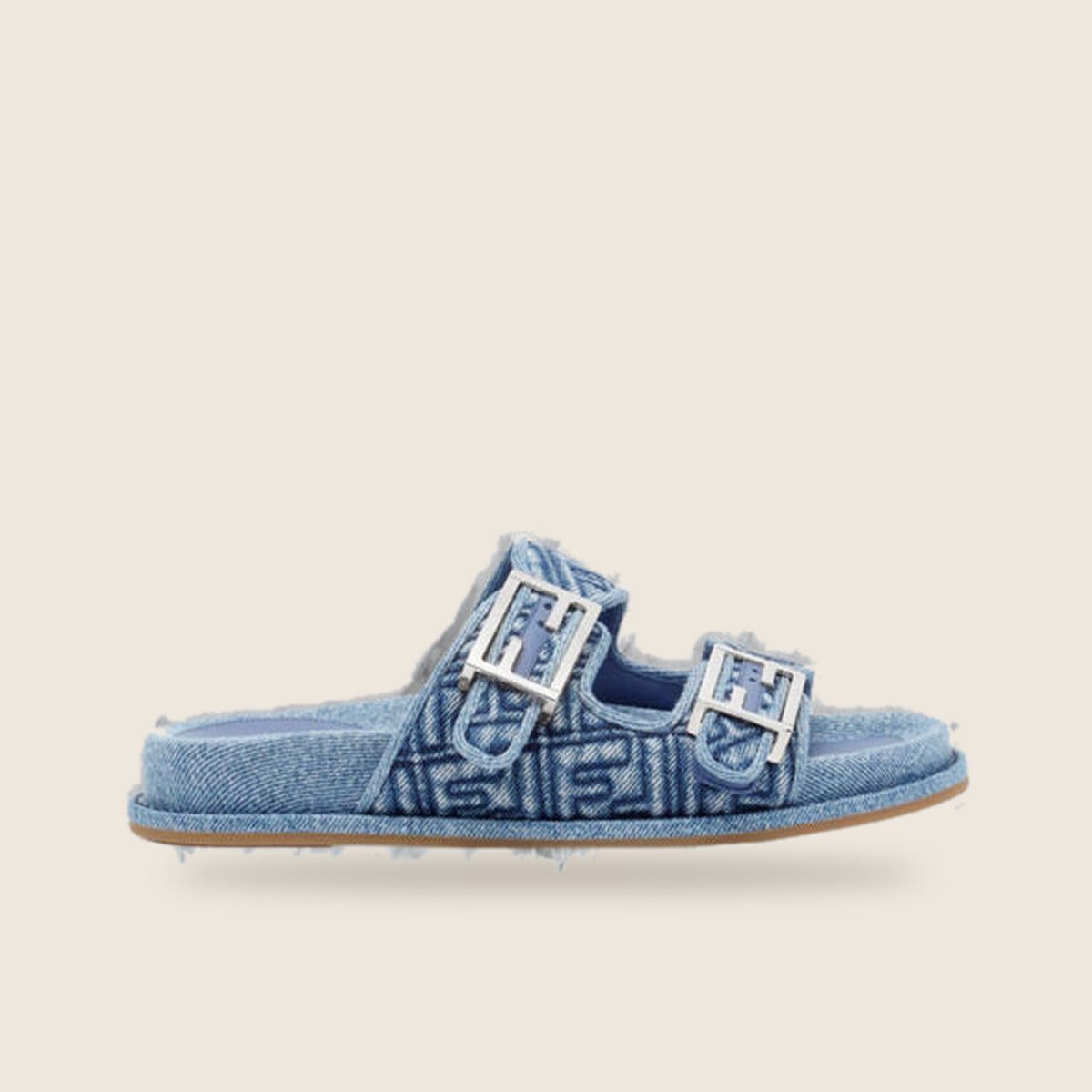 Claquette Fendi — Bleu