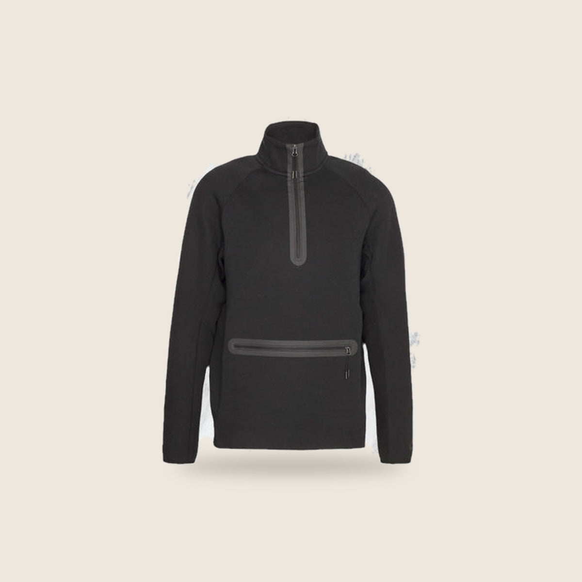 Sweat Nike Tech — Noir demi-zip