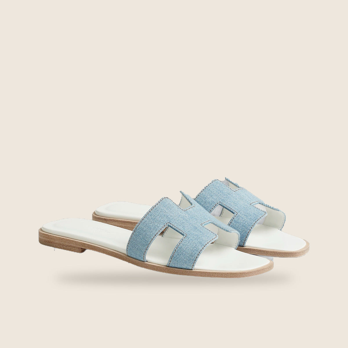 Claquette Hermes — Bleu